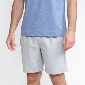 Rhoback Mens Everyday Short Grey Moisture Wicking Elastic Waistband Active Small